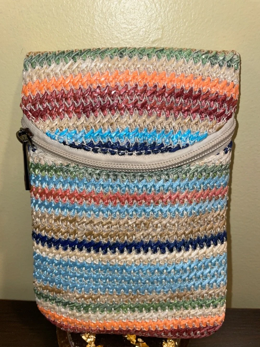 Multicolor Woven Crossbody Phone Bag | Festival Boho Beachy Summer Accessory New